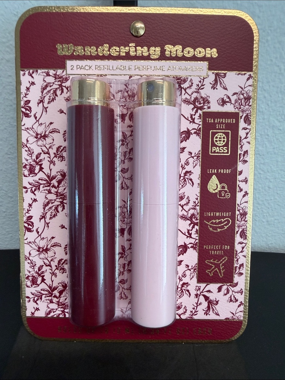 Wandering Moon | Wine Floral Packing Cube Travel Set (9) - Picture 12 of 14